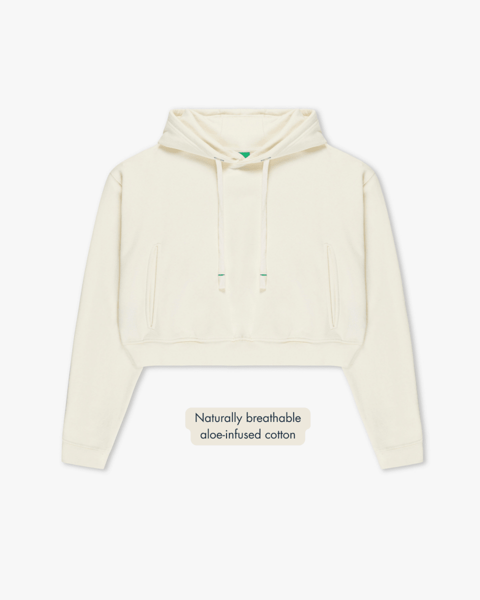 Americana Cropped Hoodie - STEWARDS - 1009-WWT-610-XS