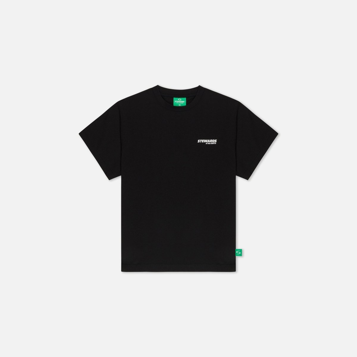 Relaxed Cotton Tee · Sport · Black - STEWARDS - 1005-MET-101-XS