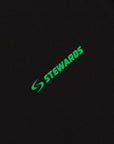 Relaxed Cotton Tee · Orbit · Black - STEWARDS - 1005-MET-304-XS