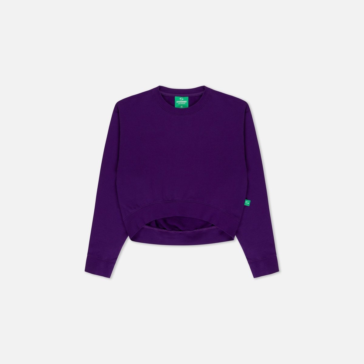Cropped Sweatshirt · Orbit · Purple - STEWARDS - 1022-ACA-406-XS