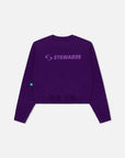 Cropped Sweatshirt · Orbit · Purple - STEWARDS - 1022-ACA-406-XS