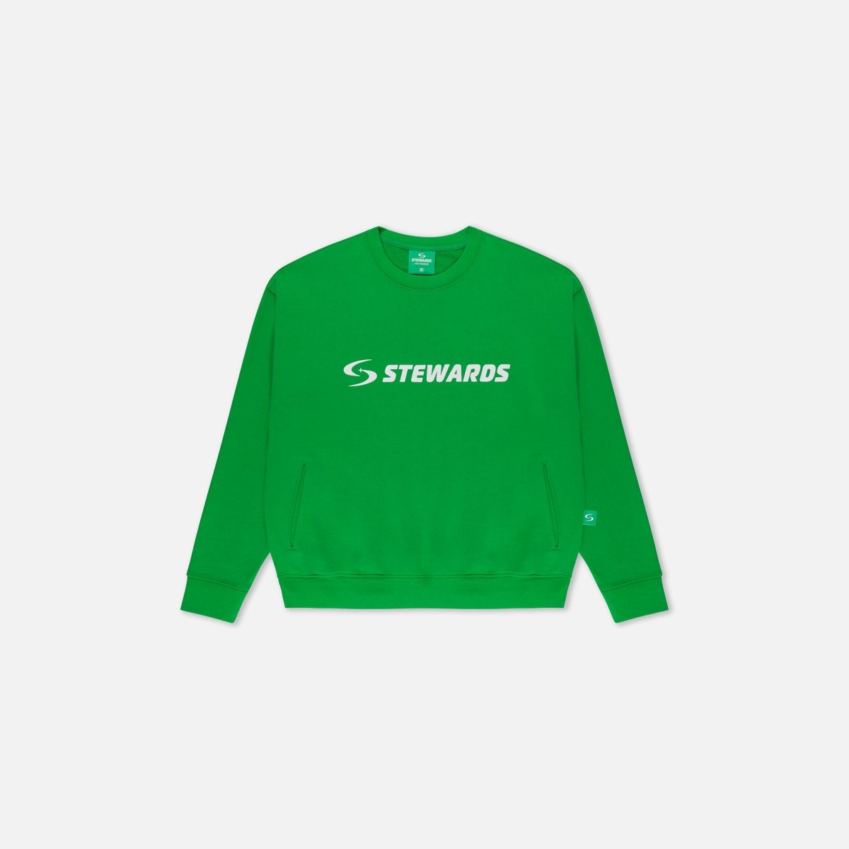 Oversized Sweatshirt · Orbit · Green - STEWARDS - 1004-FGR-106-XS