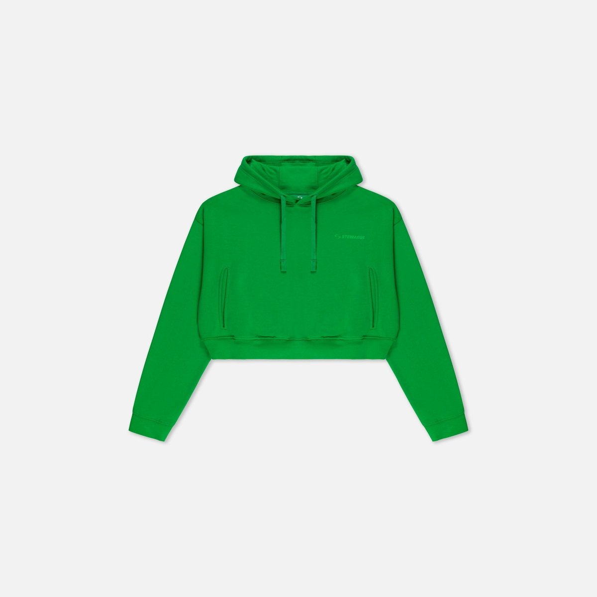 Orbit Cropped Hoodie - STEWARDS - 1009-FGR-304-XS