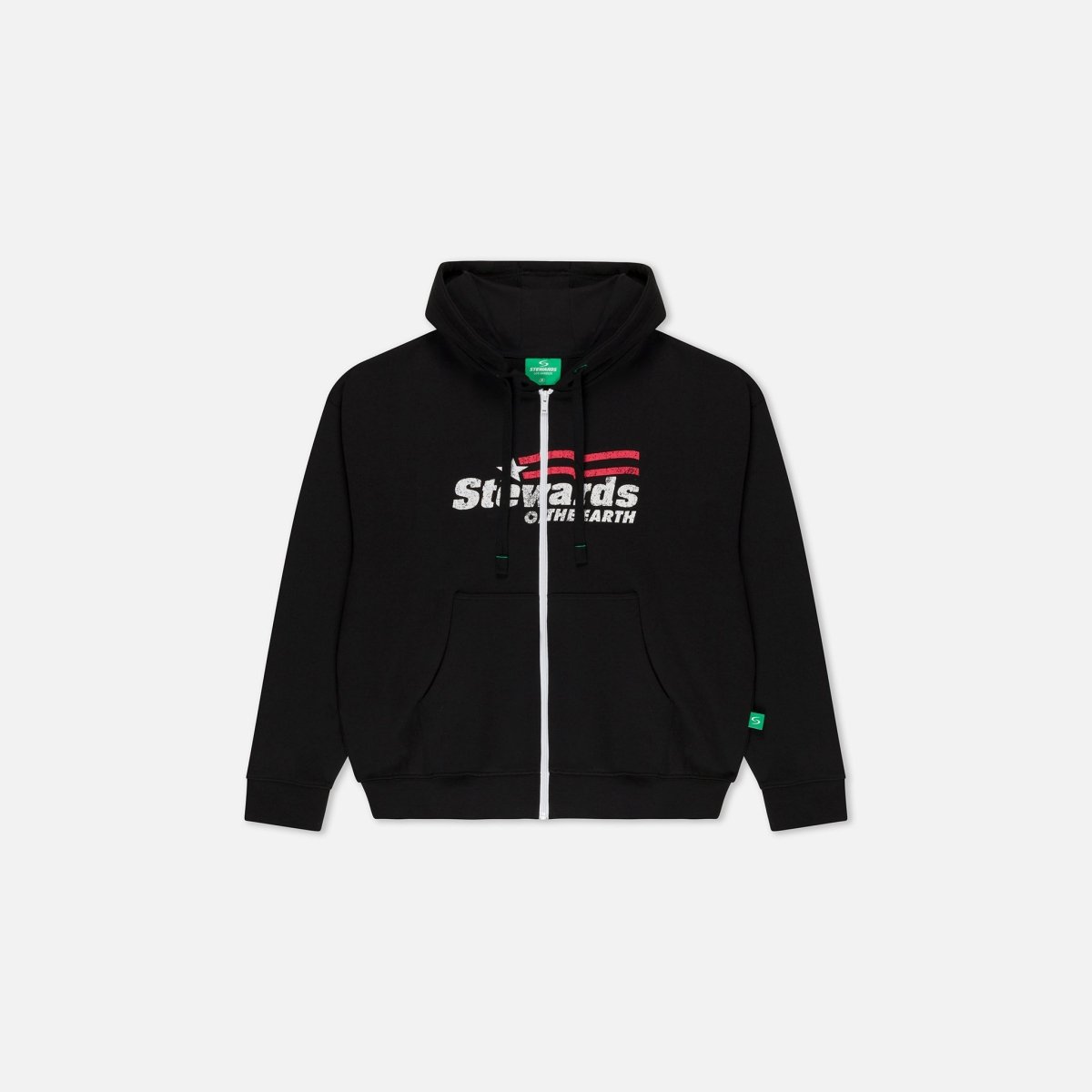 Americana Oversized Zip Hoodie · Black - STEWARDS - 1003-MET-610-XS
