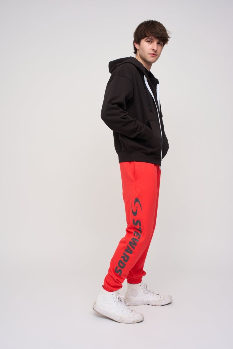 Relaxed Jogger · Orbit · Red - STEWARDS - 1030-PRD-207-XS