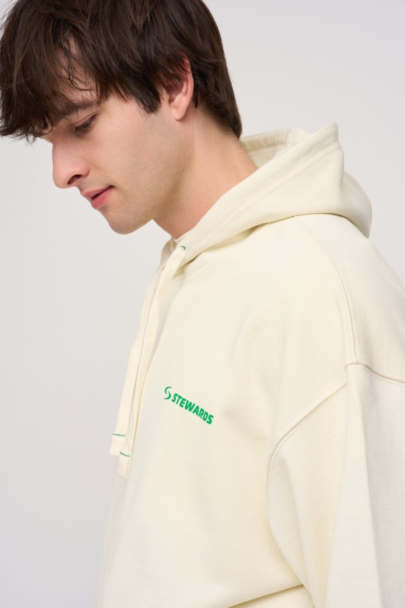 Oversized Hoodie · Orbit Logo · Off - White - STEWARDS - 1001-WWT-304-XS