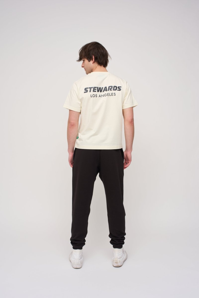 Relaxed Cotton Tee · Stewards LA · Off - White - STEWARDS - 1005-WWT-212-XS