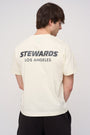 Relaxed Cotton Tee · Stewards LA · Off - White - STEWARDS - 1005-WWT-212-XS
