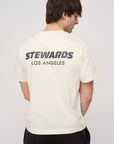 Relaxed Cotton Tee · Stewards LA · Off - White - STEWARDS - 1005-WWT-212-XS