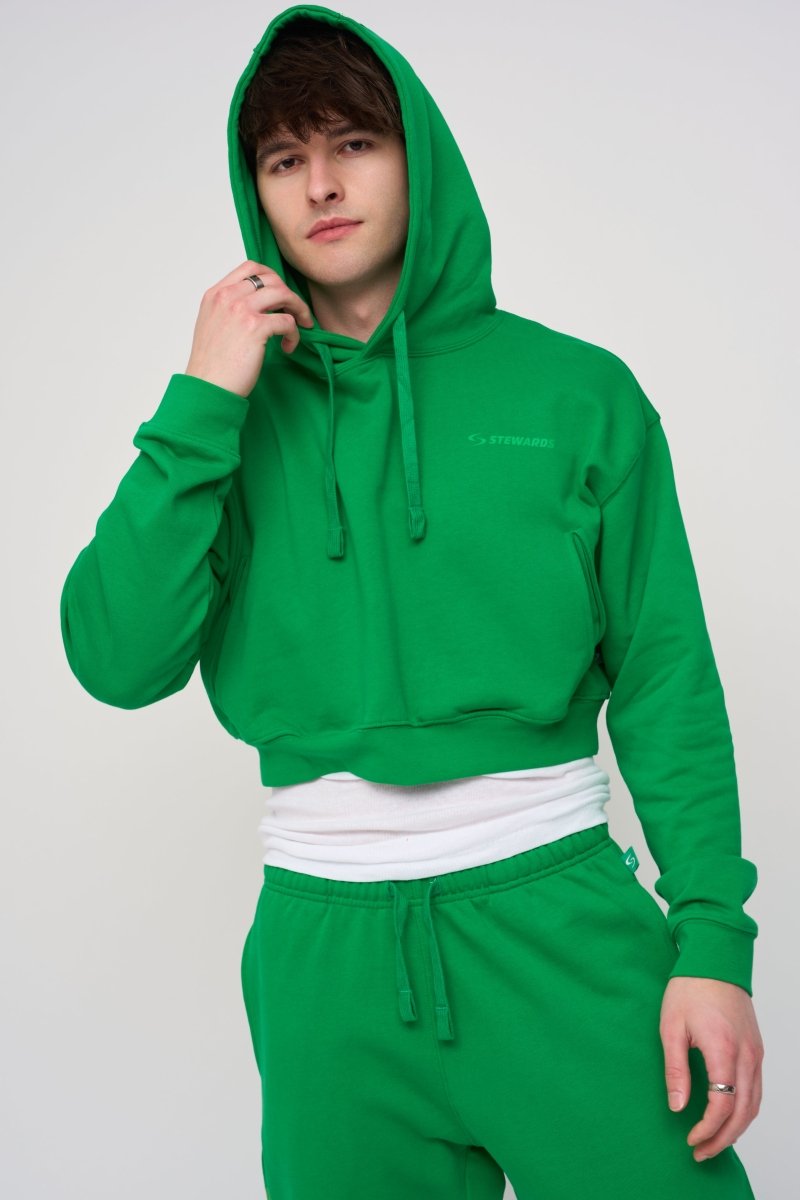 Cropped Hoodie · Orbit · Green - STEWARDS - 1009-FGR-304-XS