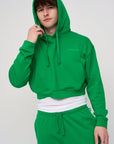 Cropped Hoodie · Orbit · Green - STEWARDS - 1009-FGR-304-XS