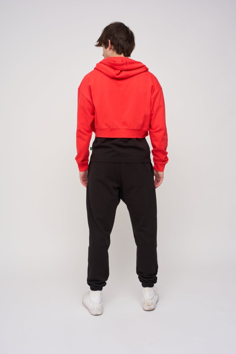 Cropped Zip Hoodie · Orbit · Red - STEWARDS - 1018-PRD-204-XS