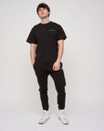 Relaxed Cotton Tee · Orbit · Black - STEWARDS - 1005-MET-304-XS