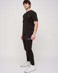 Relaxed Cotton Tee · Orbit · Black - STEWARDS - 1005-MET-304-XS
