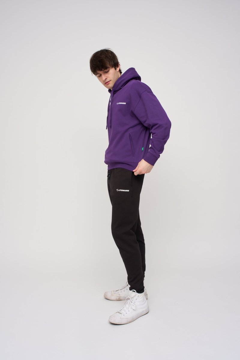 Oversized Hoodie · Orbit · Purple - STEWARDS - 1001-ACA-104-XS