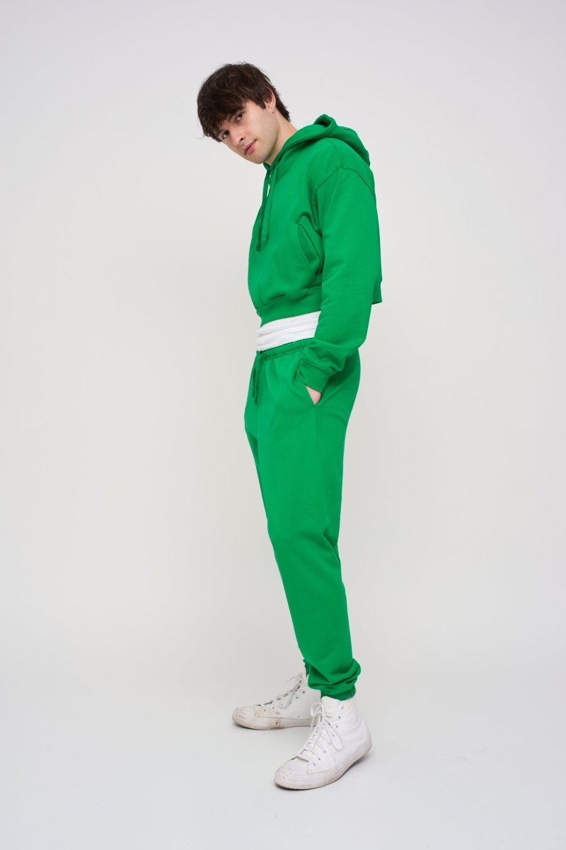 Cropped Hoodie · Orbit · Green - STEWARDS - 1009-FGR-304-XS