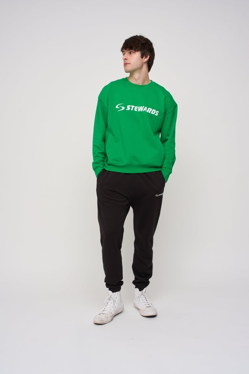 Oversized Sweatshirt · Orbit · Green - STEWARDS - 1004-FGR-106-XS