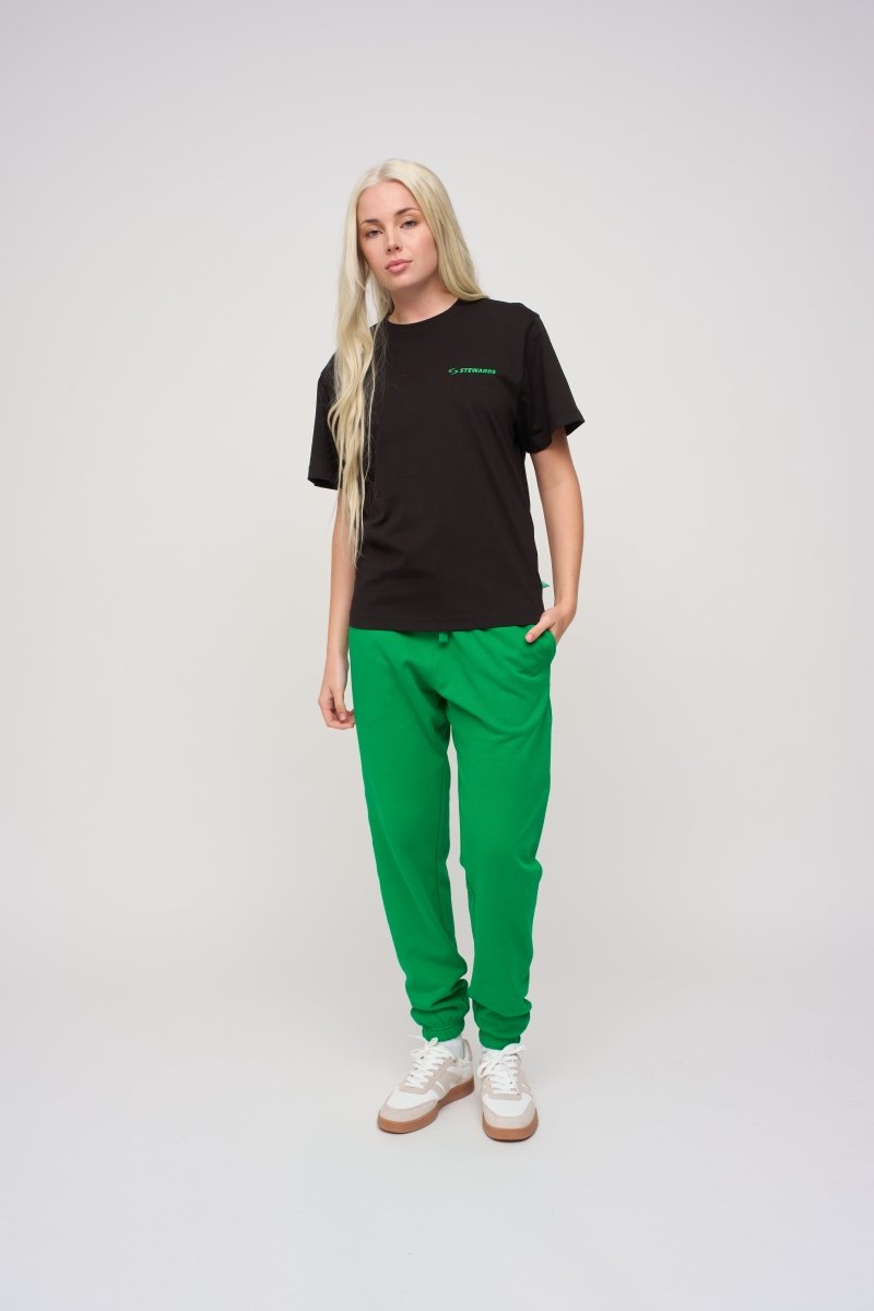 Relaxed Cotton Tee · Orbit · Black - STEWARDS - 1005-MET-304-XS