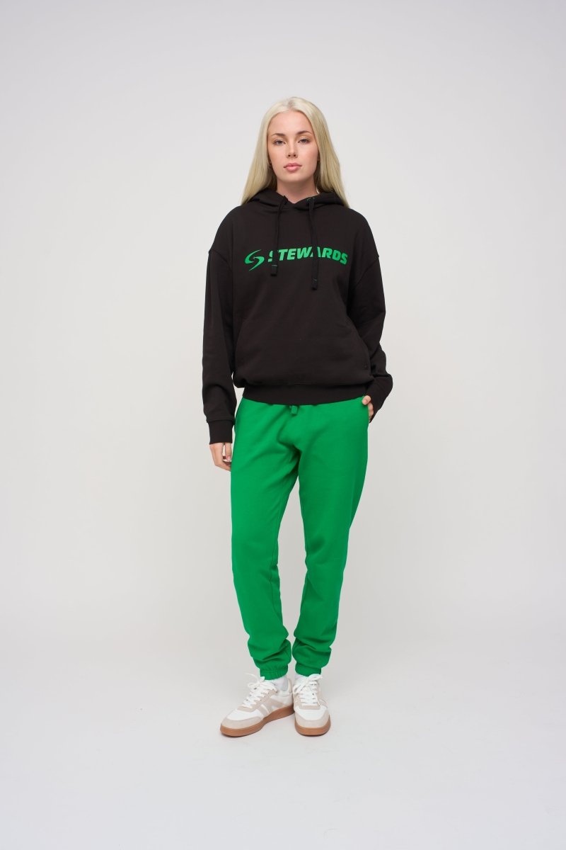Oversized Hoodie · Orbit · Black - STEWARDS - 1001-MET-306-XS