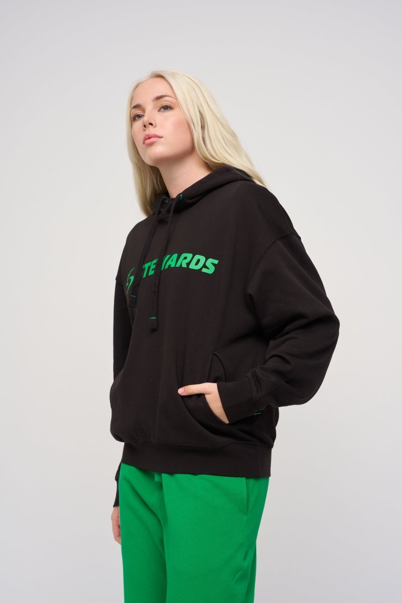 Oversized Hoodie · Orbit · Black - STEWARDS - 1001-MET-306-XS