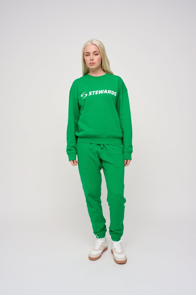 Oversized Sweatshirt · Orbit · Green - STEWARDS - 1004-FGR-106-XS