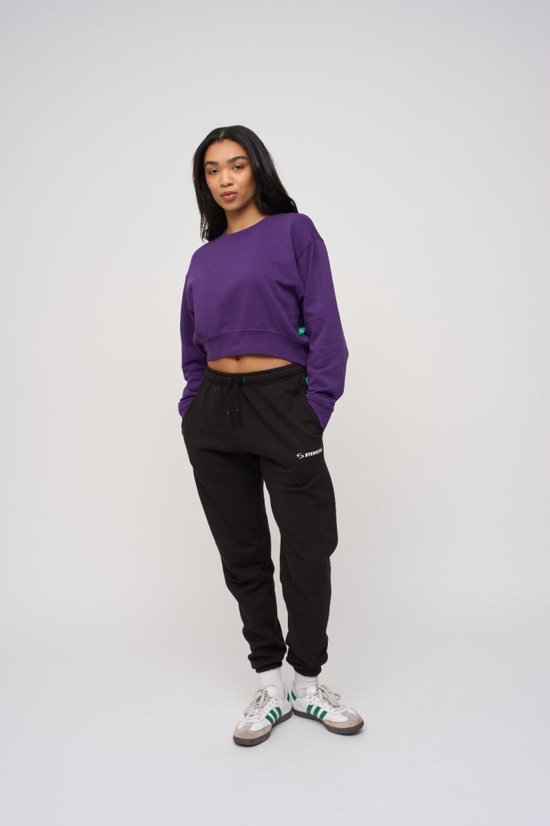 Cropped Sweatshirt · Orbit · Purple - STEWARDS - 1022-ACA-406-XS