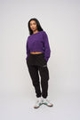 Cropped Sweatshirt · Orbit · Purple - STEWARDS - 1022-ACA-406-XS