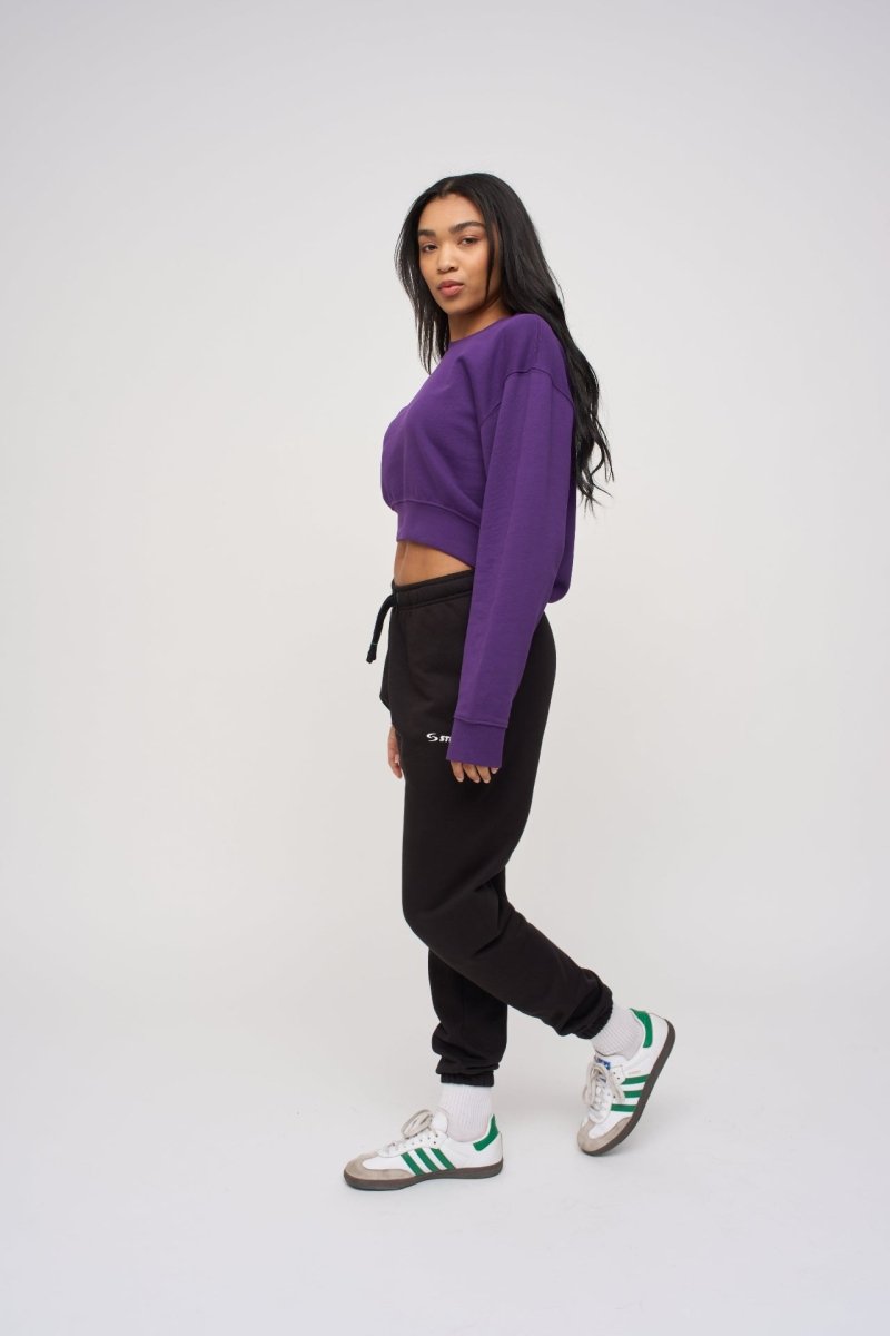Cropped Sweatshirt · Orbit · Purple - STEWARDS - 1022-ACA-406-XS