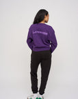 Cropped Sweatshirt · Orbit · Purple - STEWARDS - 1022-ACA-406-XS