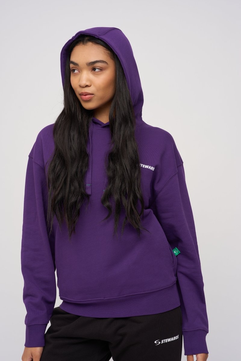 Oversized Hoodie · Orbit · Purple - STEWARDS - 1001-ACA-104-XS