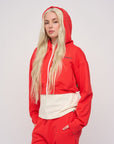 Cropped Zip Hoodie · Orbit · Red - STEWARDS - 1018-PRD-204-XS