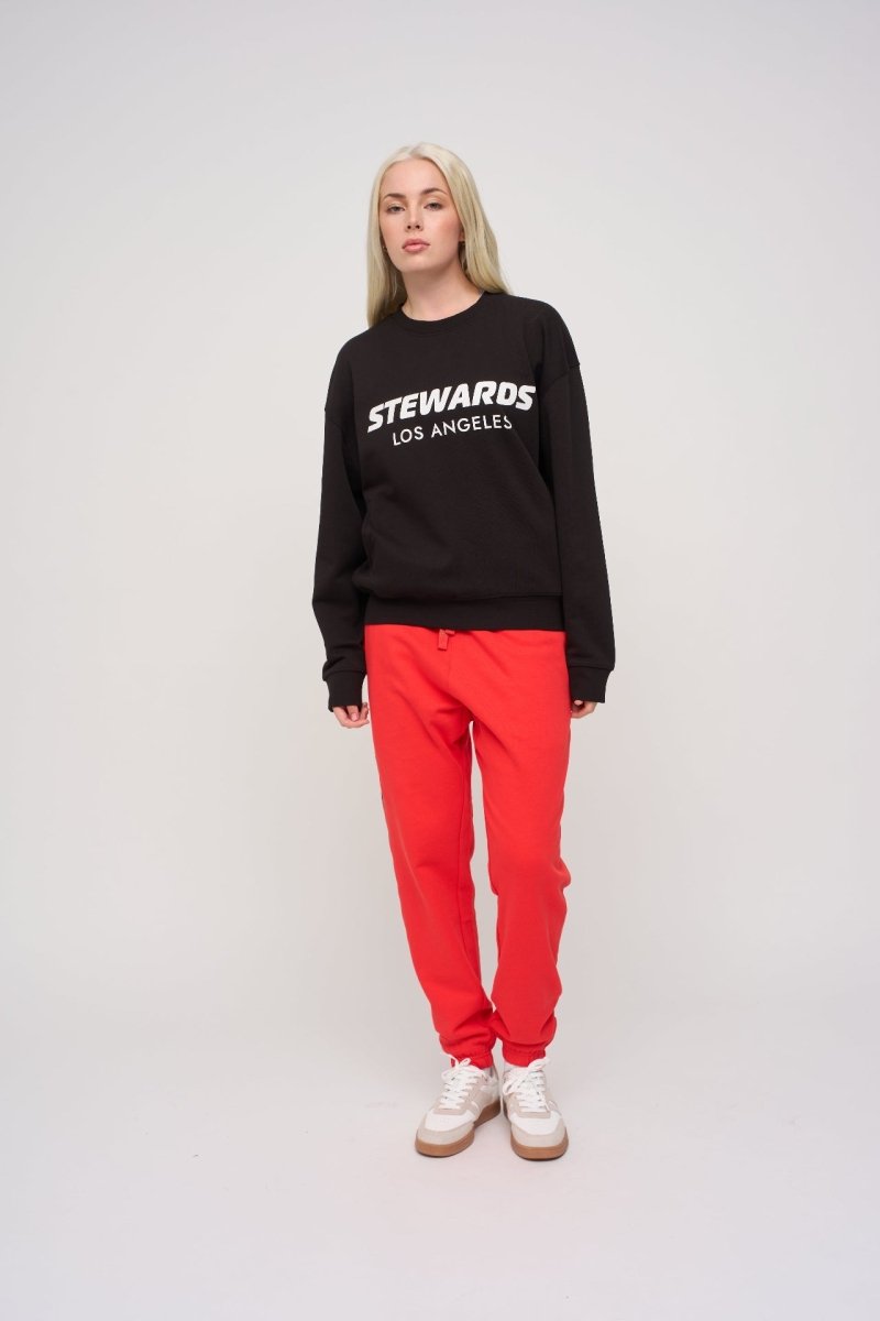Oversized Sweatshirt · Stewards LA · Black - STEWARDS - 1004-MET-112-XS